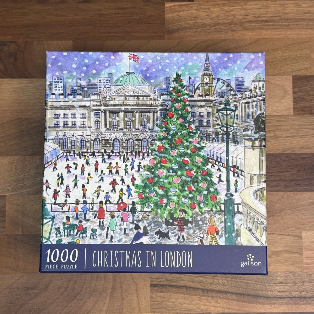 Galison Christmas in London 1000 Piece Jigsaw Puzzle Michael Storrings 20x27